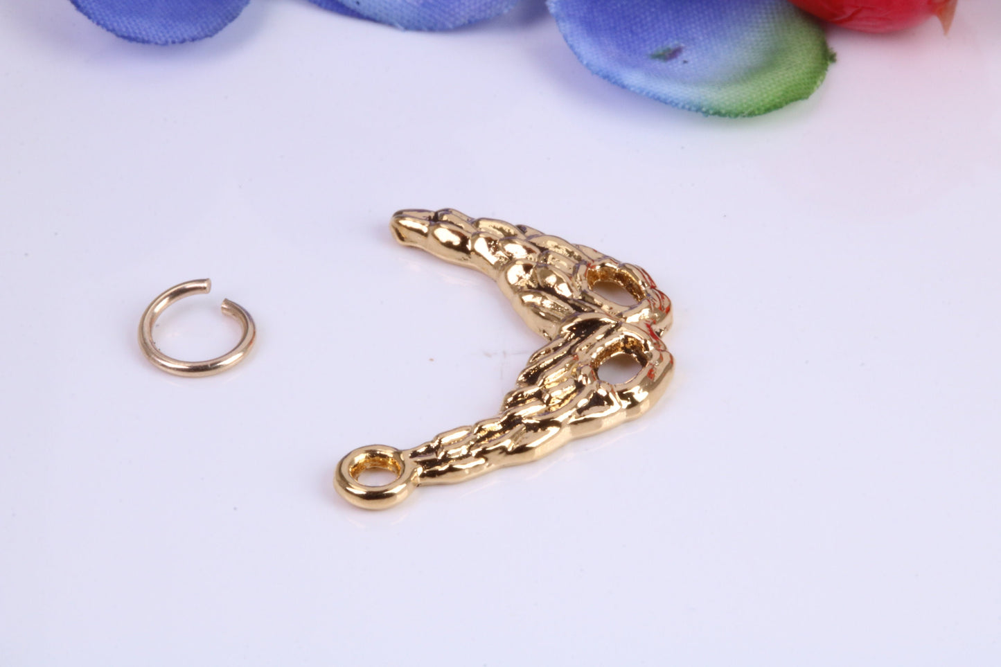 Pantomime Mask Charm, Traditional Charm, Made from Solid Cast Yellow Gold, British Hallmarked