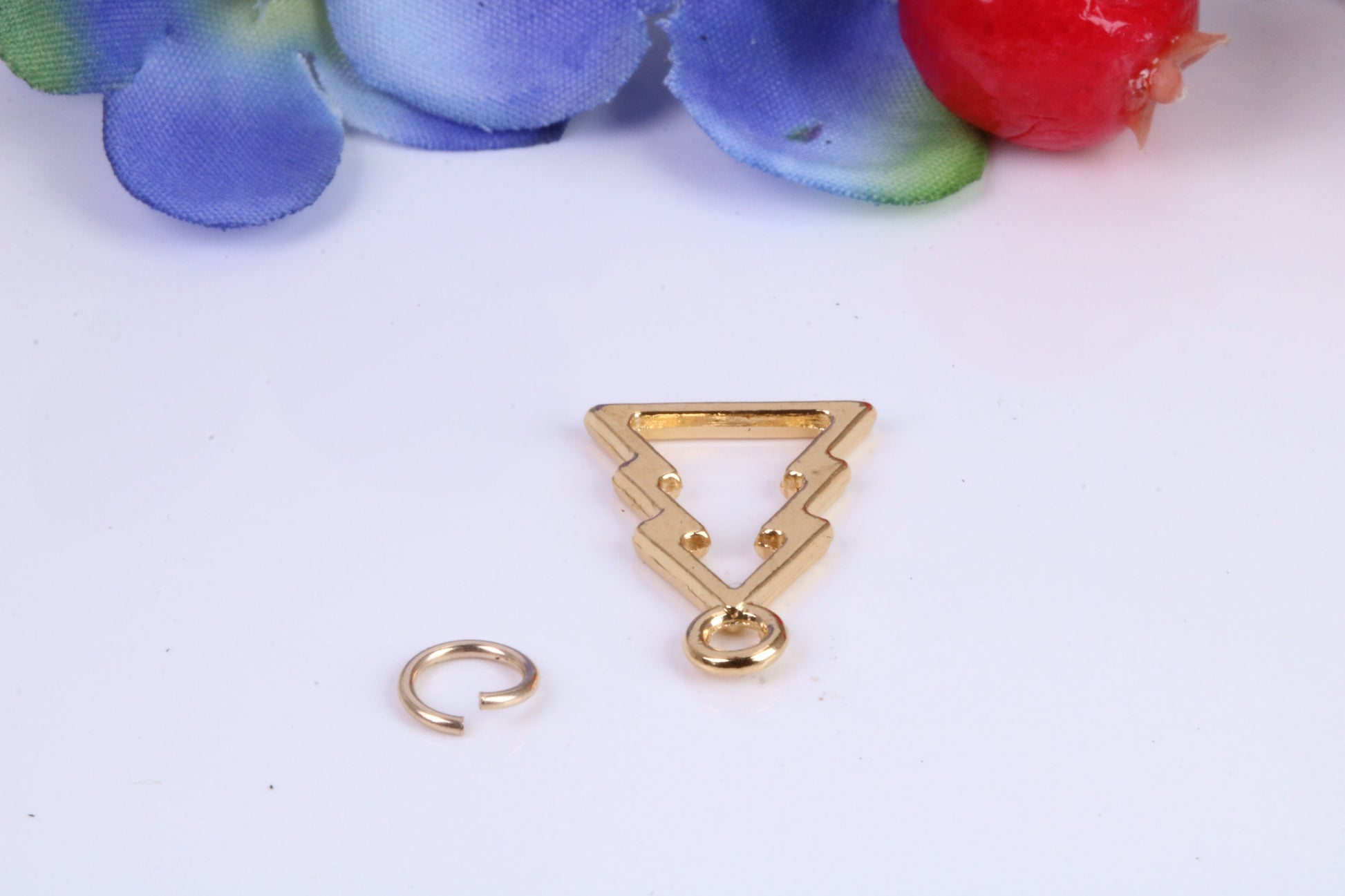 Christmas Tree Charm, Traditional Charm, Made from Solid Cast Yellow Gold, British Hallmarked