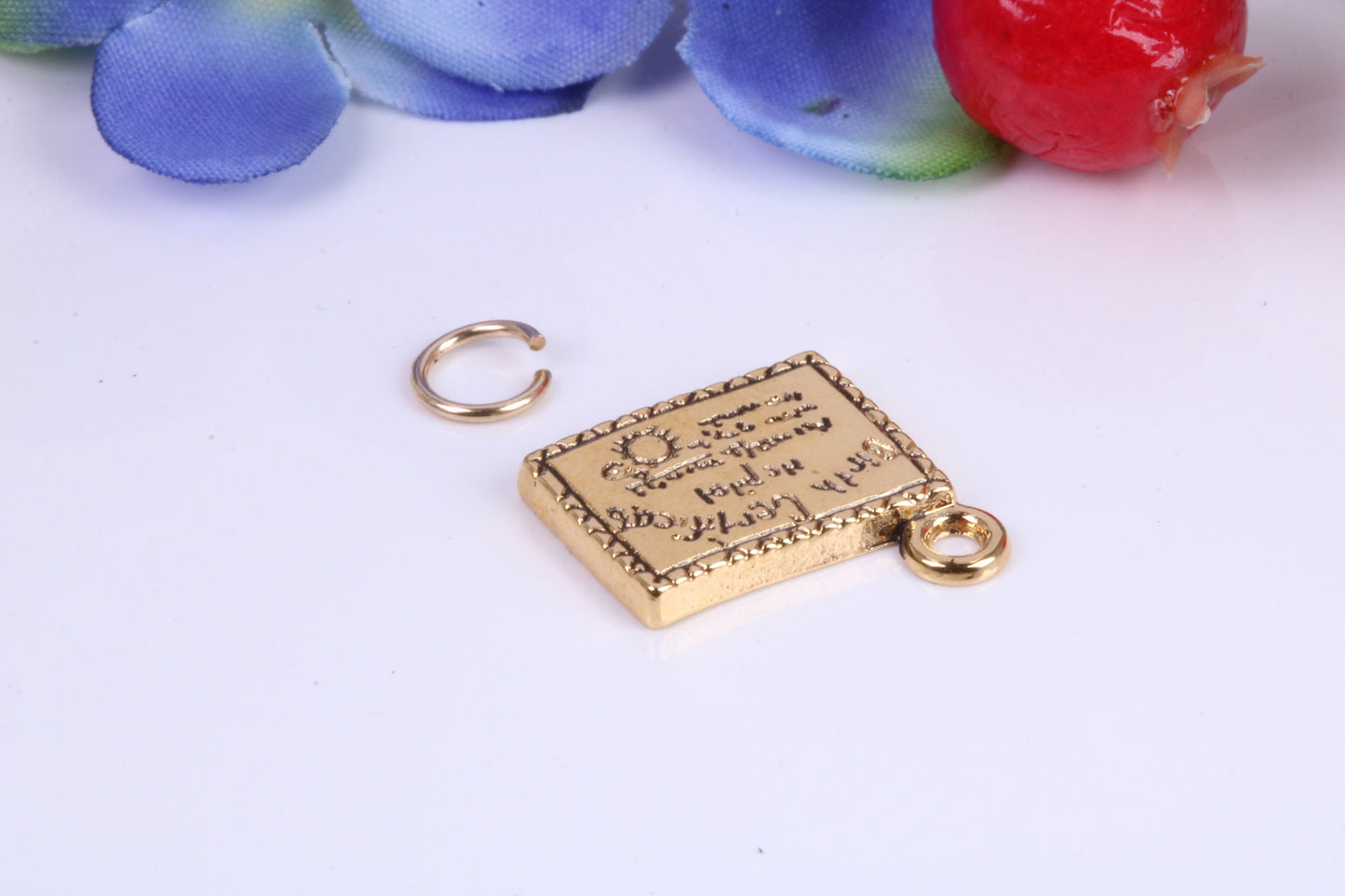 Birth Certificate Charm, Traditional Charm, Made from Solid Cast Yellow Gold, British Hallmarked