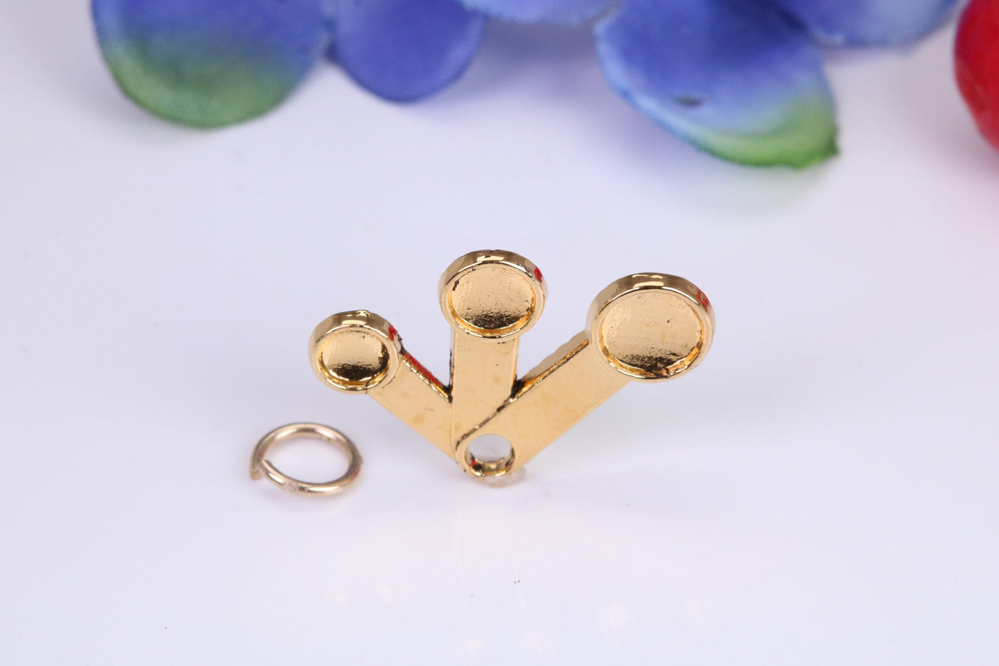 Measuring Spoons Charm, Traditional Charm, Made From Solid Cast Yellow Gold with British Hallmark