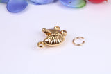 Baby Pram Charm, Traditional Charm, Made from Solid Cast Yellow Gold, British Hallmarked