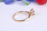 1.00ct D VVS1 graded and certified round cut Lab Grown Diamond set Solitaire Ring