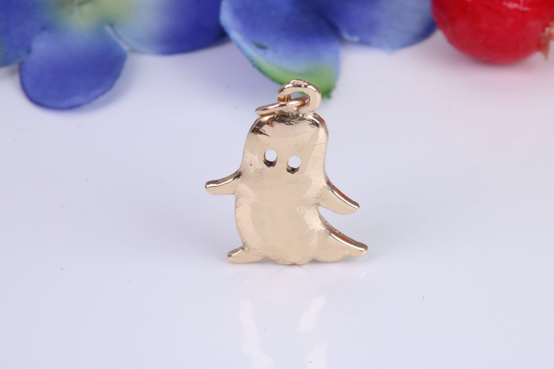 Ghost Charm, Traditional Charm, This charm is made from solid cast Yellow Gold British Hallmarked