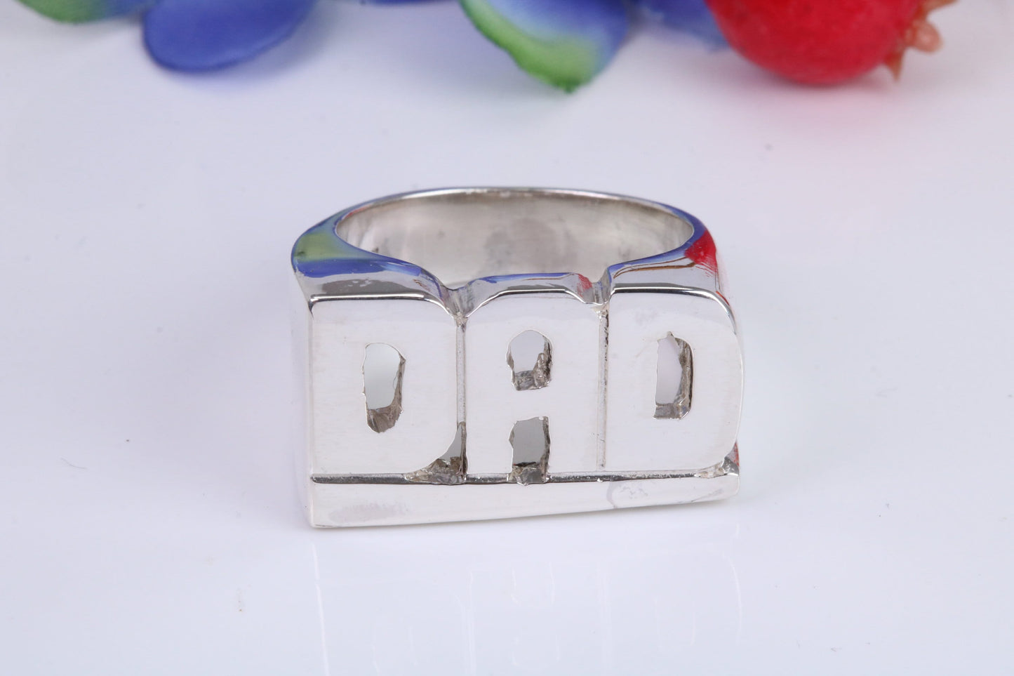 Very Large ,Chunky Dad ring, Made from Solid Cast Silver, British Hallmarked