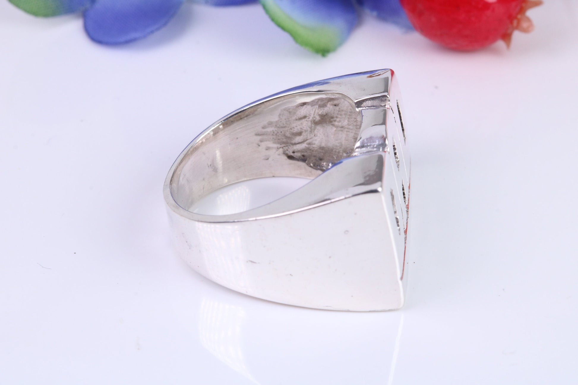 Very Large ,Chunky Dad ring, Made from Solid Cast Silver, British Hallmarked