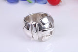 Very large and very very heavy Buckle ring, made from solid cast Silver, British hallmarked
