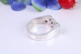 Chunky Dad ring, made from solid cast silver, British hallmarked
