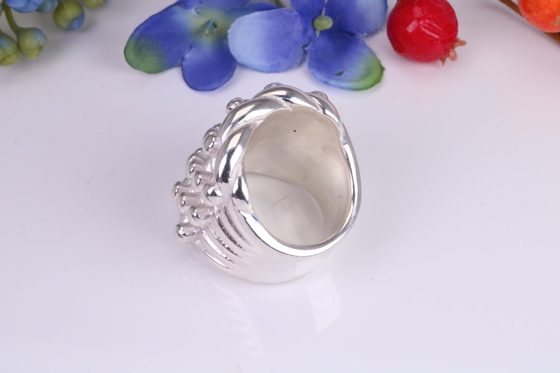 Giant Keepers Ring, very very large, very very substantial and very very heavy ring, made from solid cast Silver, British Hallmarked