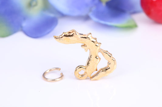 Shrimp Charm, Traditional Charm, Made from Solid Cast Yellow Gold, British Hallmarked