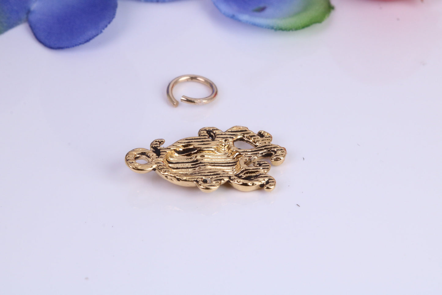 Octopus Charm, Traditional Charm, Made from Solid Cast Yellow Gold, British Hallmarked