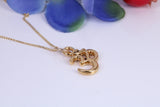 Aum Necklace, Made from Solid Yellow Gold with High Polished Finish, British Hallmarked