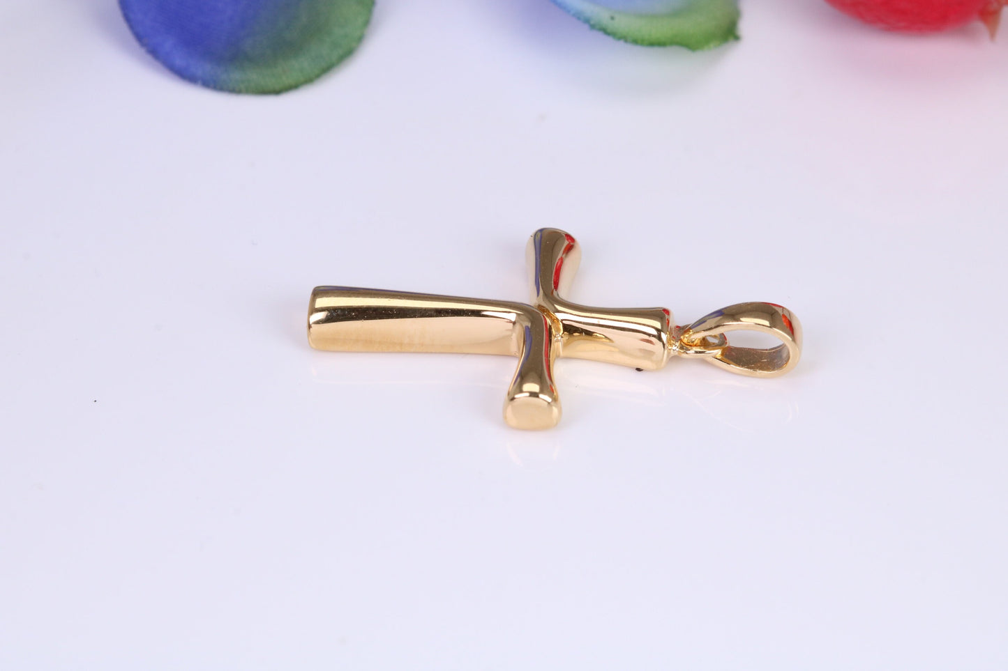 Cross, Made from solid Sterling Silver, 18ct Yellow Gold Plated