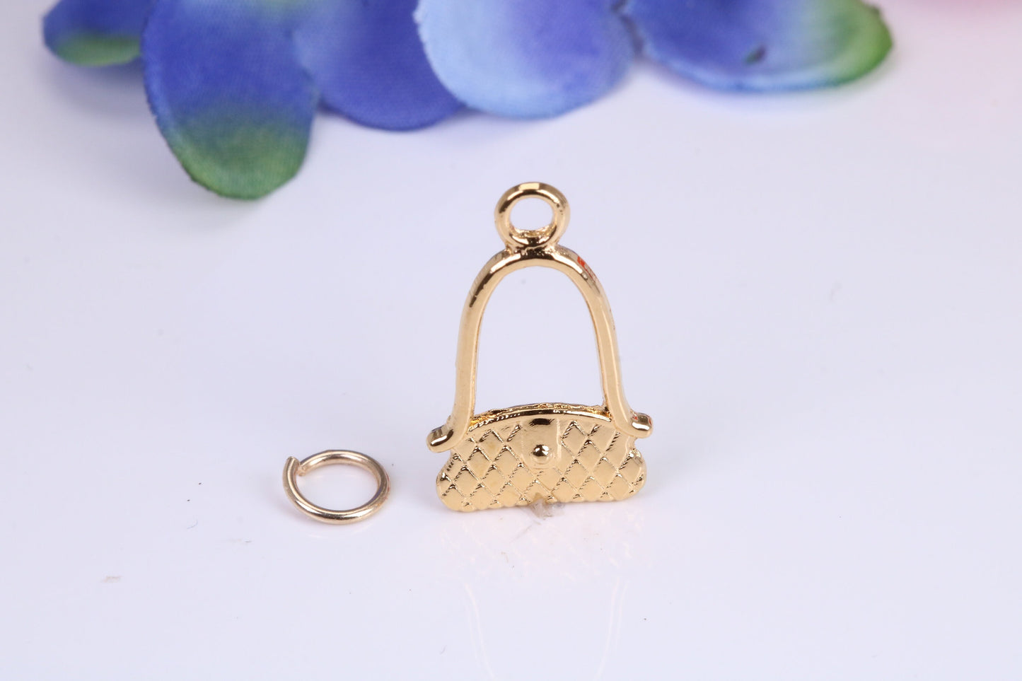 Handbag Charm, Traditional Charm, Made from Solid Cast Yellow Gold, British Hallmarked