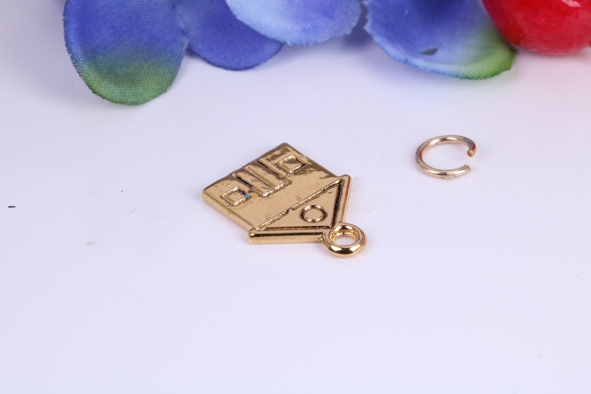 House Charm, Traditional Charm, Made from Solid Cast Yellow Gold, British Hallmarked