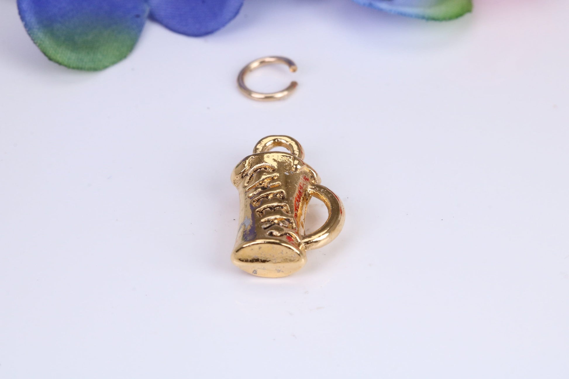 Pint of Beer Charm, Traditional Charm, Made From Solid Cast Yellow Gold with British Hallmark