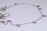 Diamond White Cubic Zirconia set Necklace, made from solid Sterling Silver
