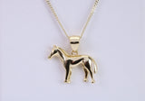 Horse Necklace, Made from solid Sterling Silver, 18ct Yellow Gold Plated