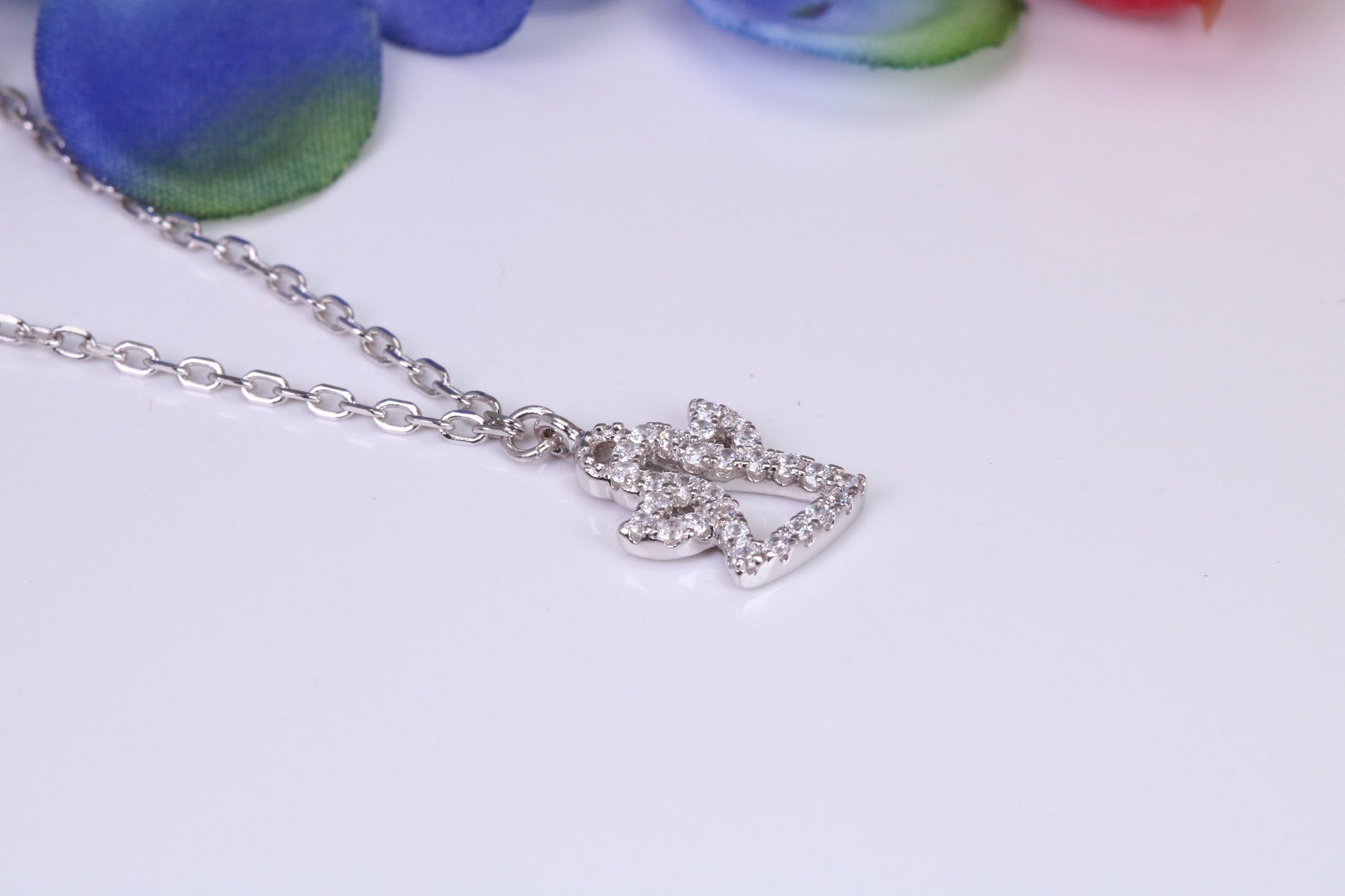 Angel Necklace, made from solid Sterling Silver, with length adjustable chain