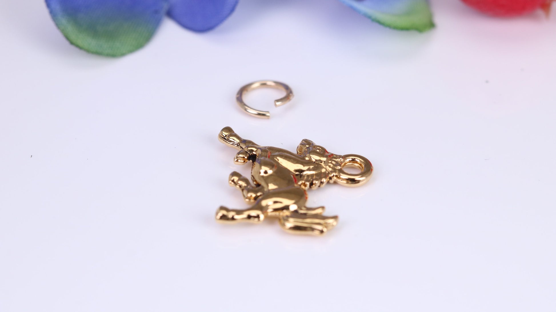 Horse Charm, Traditional Charm, Made from Solid Cast Yellow Gold, British Hallmarked