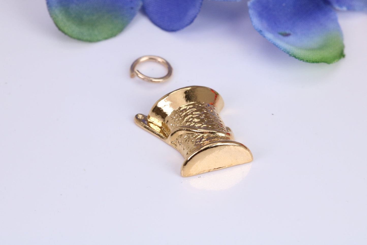 Ice Bucket Charm, Traditional Charm, Made From Solid Cast Yellow Gold with British Hallmark