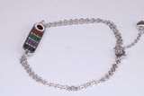 Rainbow Multi Coloured Cubic Zirconia set Bracelet, made from solid Sterling Silver