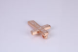 Amazing Grace Cross, Made from solid Sterling Silver, 18ct Rose Gold Plated