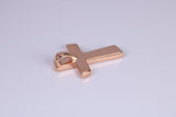 Amazing Grace Cross, Made from solid Sterling Silver, 18ct Rose Gold Plated