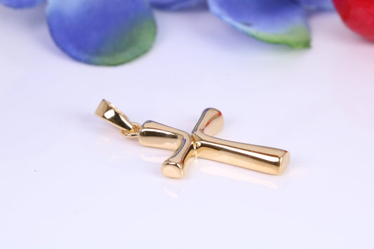 Cross, Made from solid Sterling Silver, 18ct Yellow Gold Plated