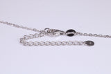Rainbow Multi Coloured Cubic Zirconia set Necklace, made from solid Sterling Silver