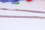 Pink Sapphire Coloured Cubic Zirconia set Necklace, made from solid Sterling Silver