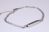 Rainbow Multi Coloured Cubic Zirconia set Bracelet, made from solid Sterling Silver