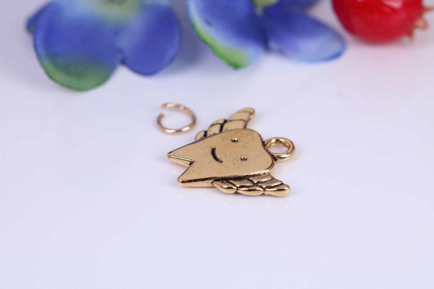 Tooth Fairy Charm, Traditional Charm, Made from Solid Cast Yellow Gold, British Hallmarked