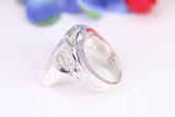 Mask Ring, made from solid cast Silver, British Hallmarked