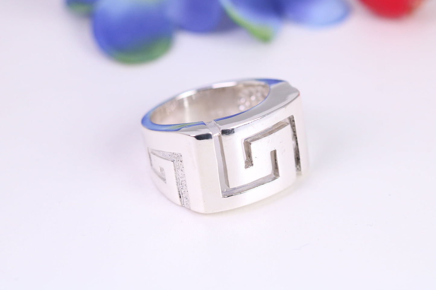Large Abstract ring, made from solid cast sterling silver, British hallmarked
