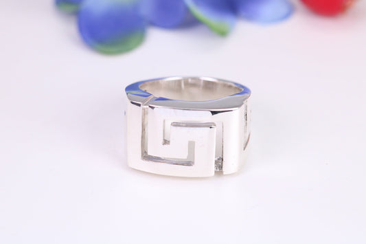 Large Abstract ring, made from solid cast sterling silver, British hallmarked