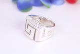 Large Abstract ring, made from solid cast sterling silver, British hallmarked