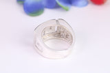 Large Abstract ring, made from solid cast sterling silver, British hallmarked