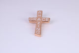 Amazing Grace Cross, Made from solid Sterling Silver, 18ct Rose Gold Plated