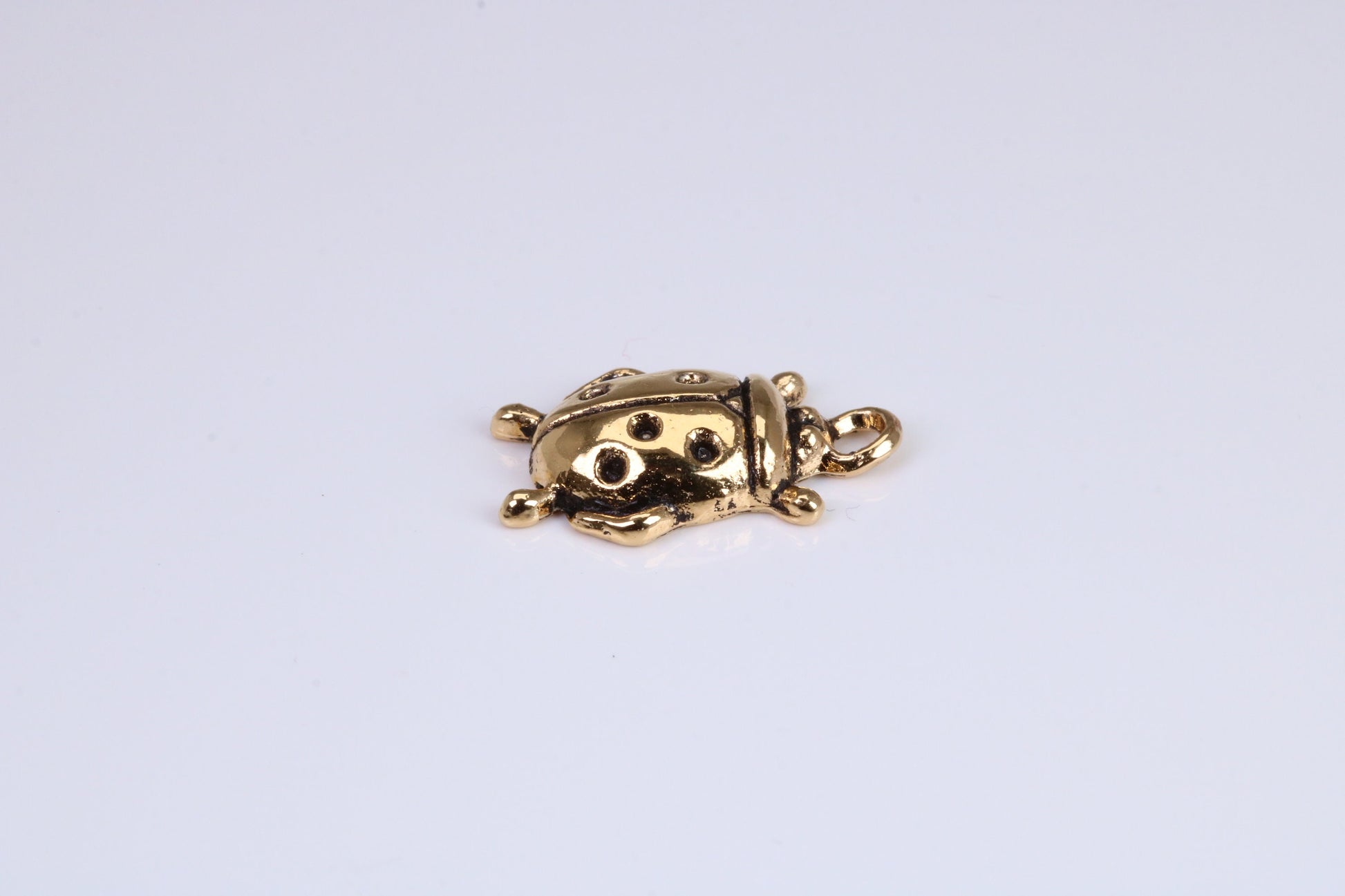 Beetle Charm, Traditional Charm, Made from Solid Cast Yellow Gold, British Hallmarked