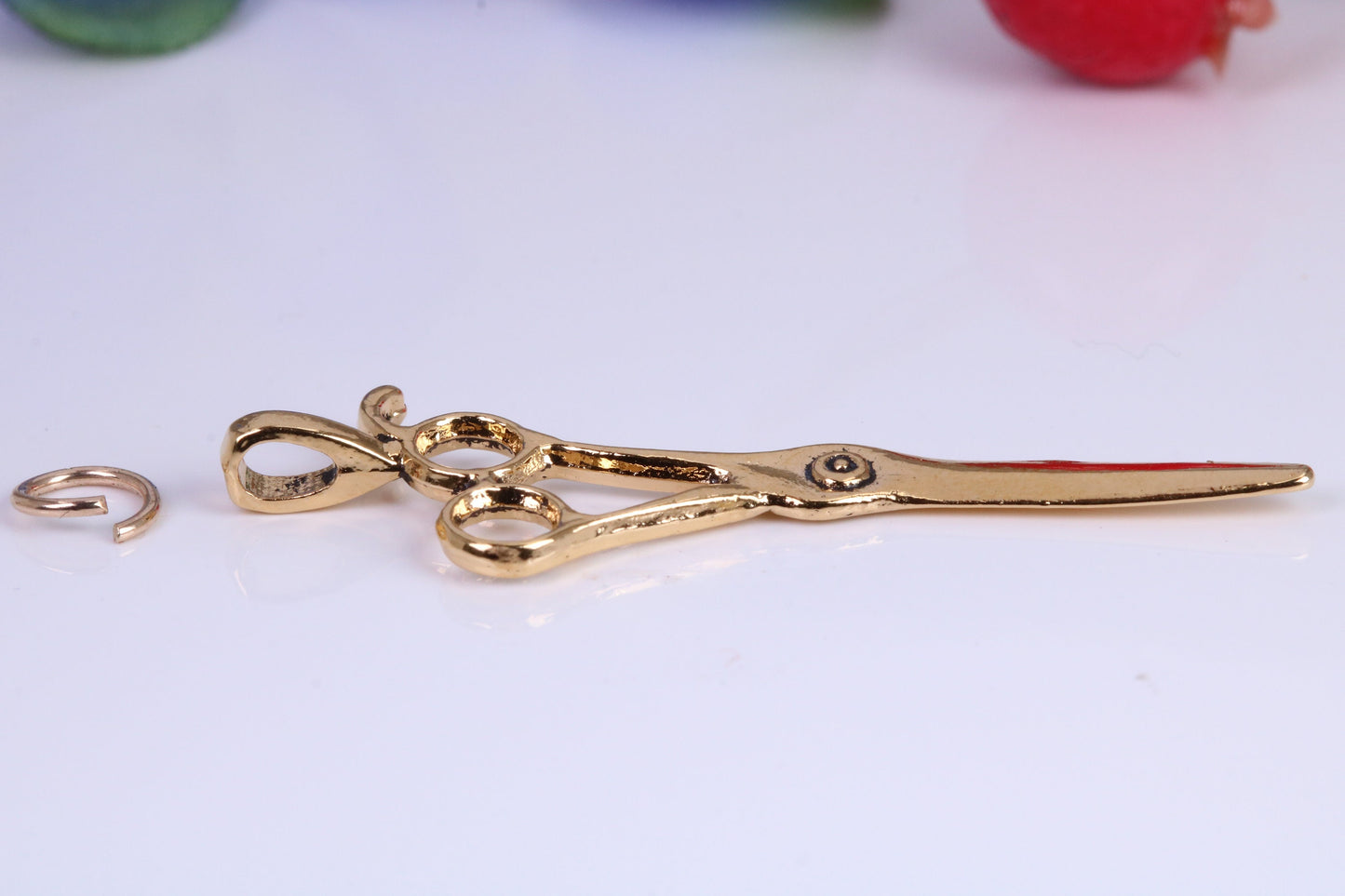 Scissor Charm, Traditional Charm, Made from Solid Cast Yellow Gold, British Hallmarked