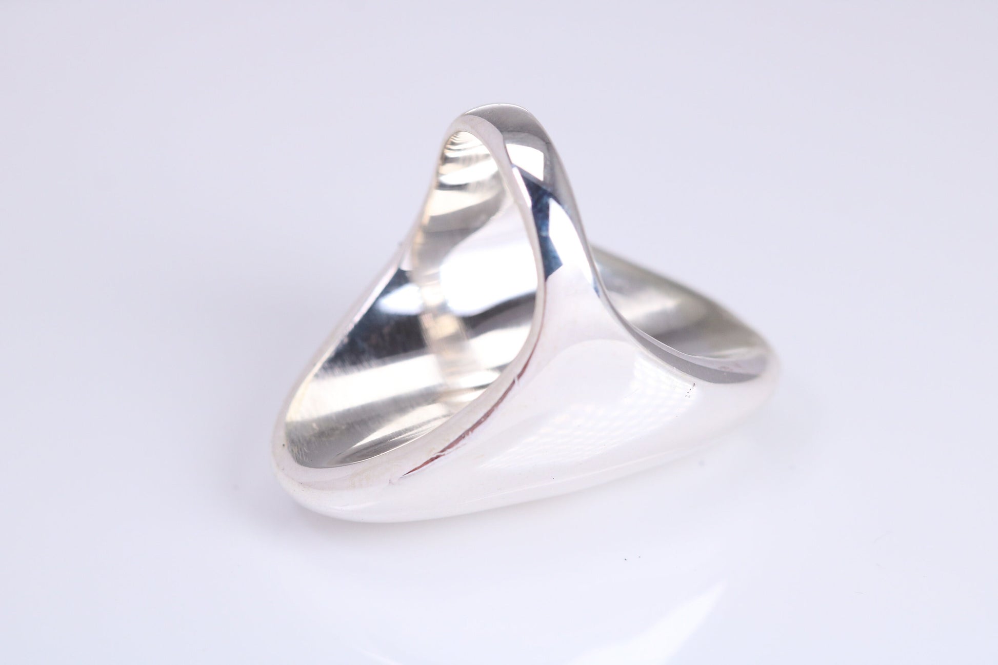 Oval Signet Ring, very very large substantial and very heavy, made from solid cast silver, British Hallmarked