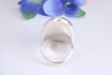 Oval Signet Ring, very very large substantial and very heavy, made from solid cast silver, British Hallmarked
