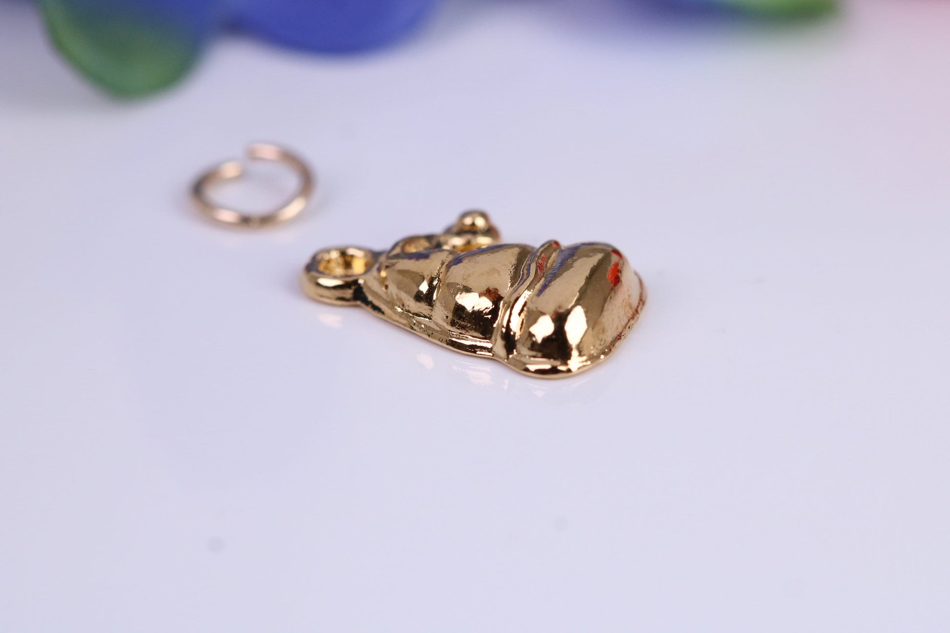 Santa's Hat Charm, Traditional Charm, Made from Solid Cast Yellow Gold, British Hallmarked