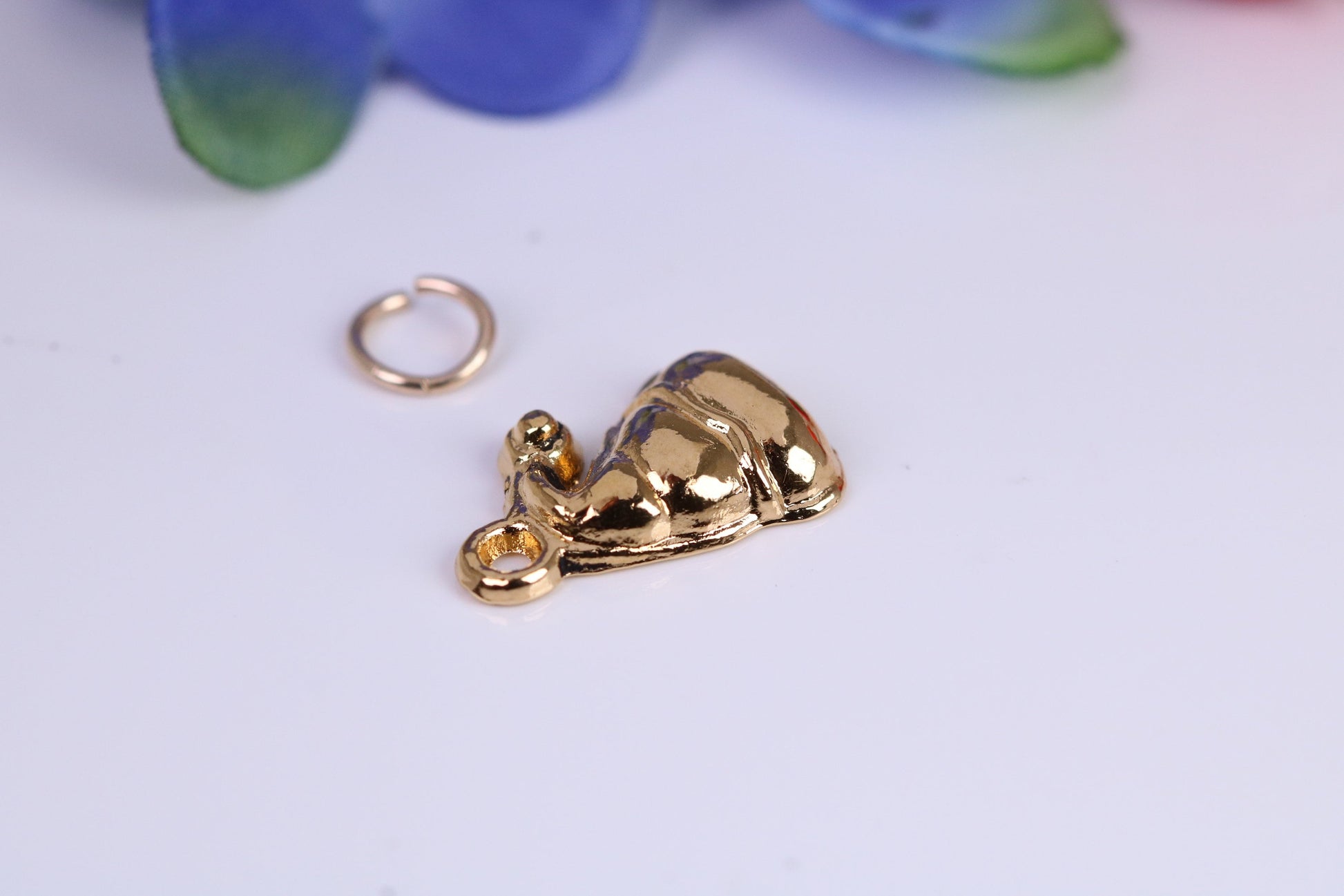 Santa's Hat Charm, Traditional Charm, Made from Solid Cast Yellow Gold, British Hallmarked