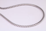 Gents heavy 34 inch Chain, made from solid Sterling Silver, 34 Inches Long x 2.5 mm wide, British Hallmarked