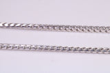 Gents heavy 34 inch Chain, made from solid Sterling Silver, 34 Inches Long x 2.5 mm wide, British Hallmarked