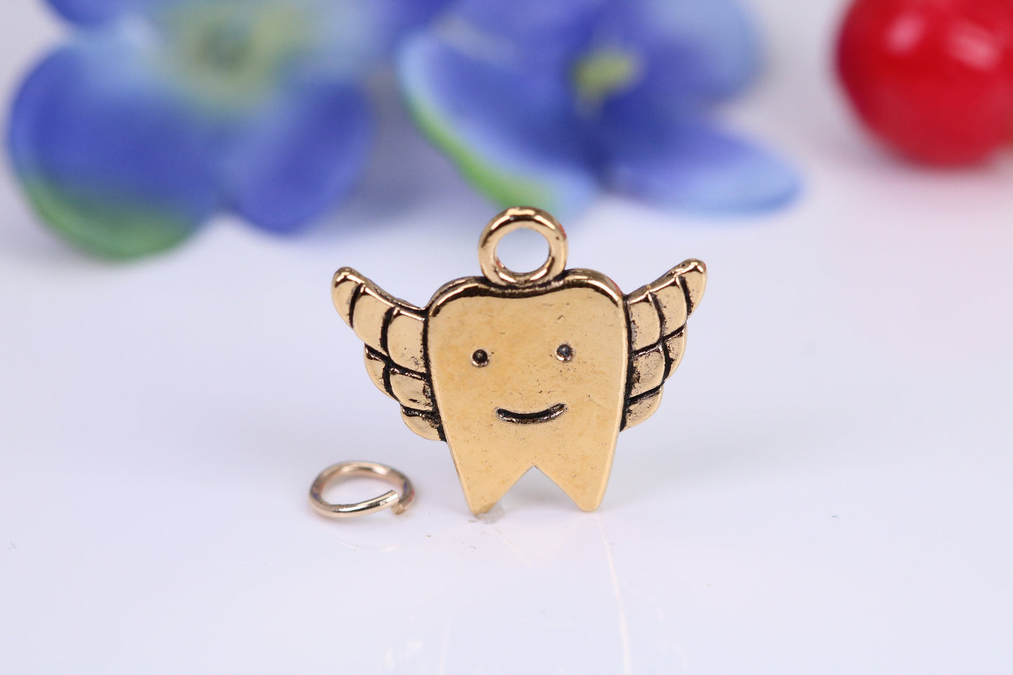 Tooth Fairy Charm, Traditional Charm, Made from Solid Cast Yellow Gold, British Hallmarked