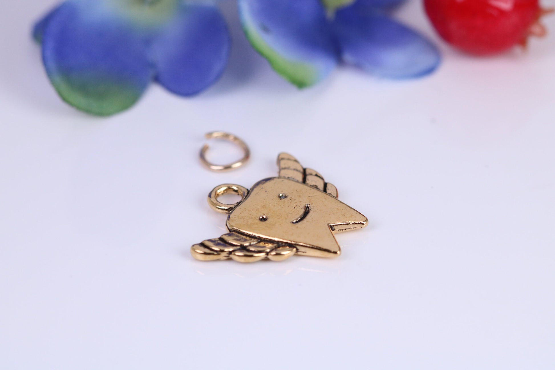 Tooth Fairy Charm, Traditional Charm, Made from Solid Cast Yellow Gold, British Hallmarked
