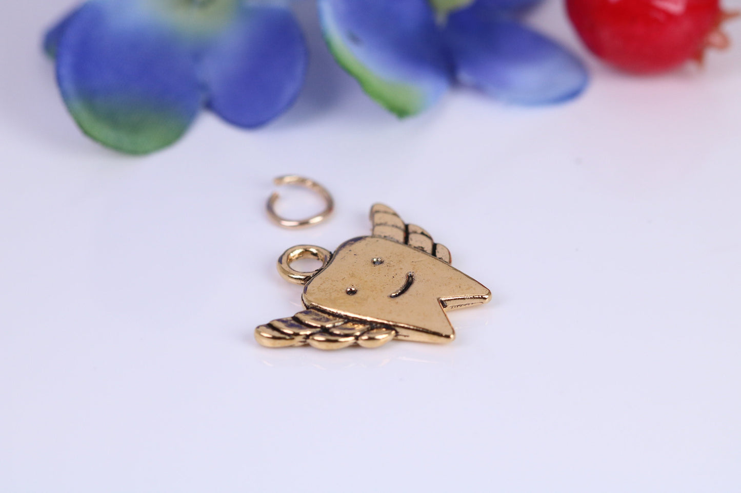 Tooth Fairy Charm, Traditional Charm, Made from Solid Cast Yellow Gold, British Hallmarked