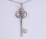 21st Birthday Key Necklace, Made from Solid 925 Grade Sterling Silver